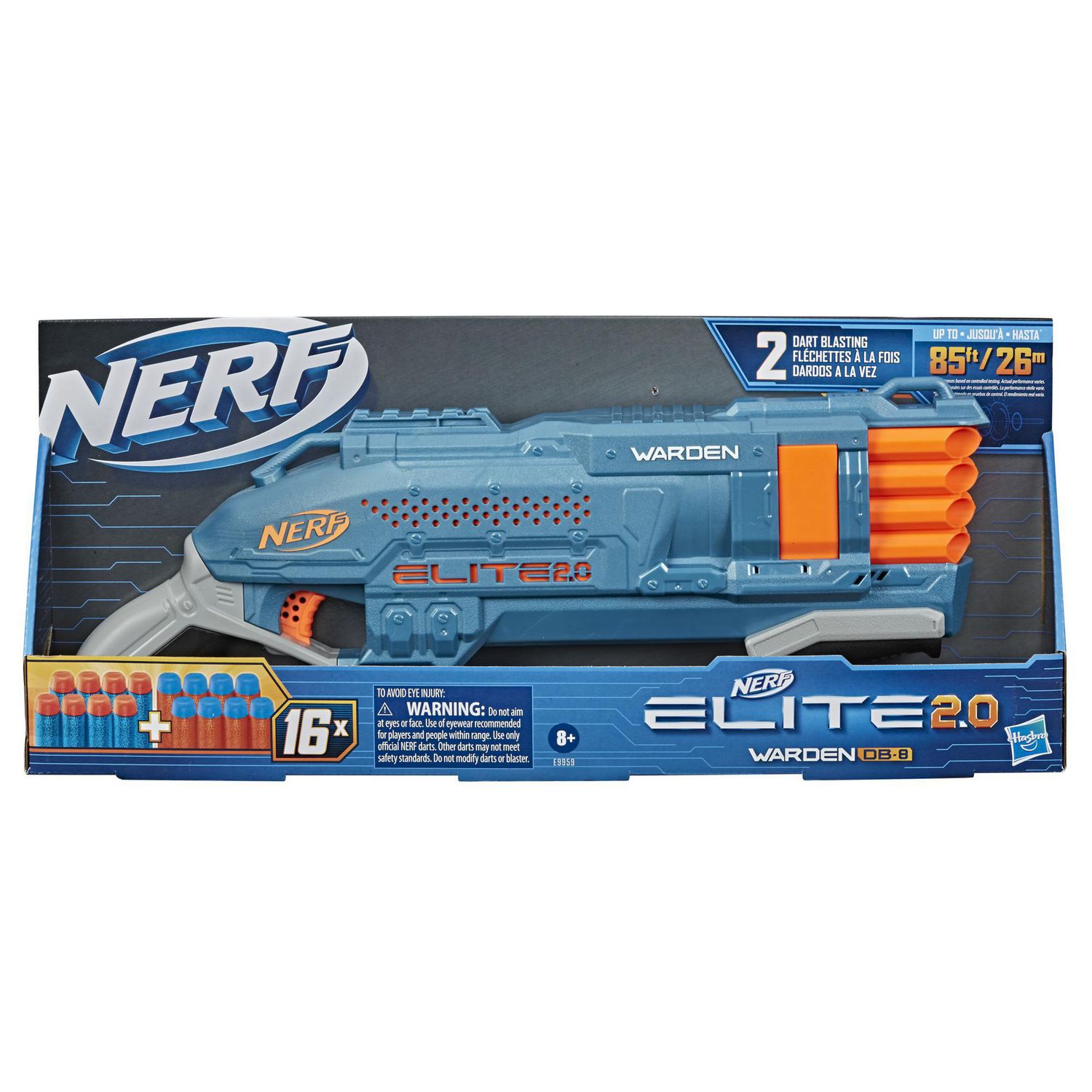 NERF Halo Bulldog SG Dart Blaster - Pump-Action, Rotating 10-Dart Drum,  Tactical Rails, 10 Official Elite Darts, Skin Unlock Code