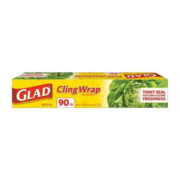 Glad Cling Wrap, Clear Food Wrap, 90 m, 90 m