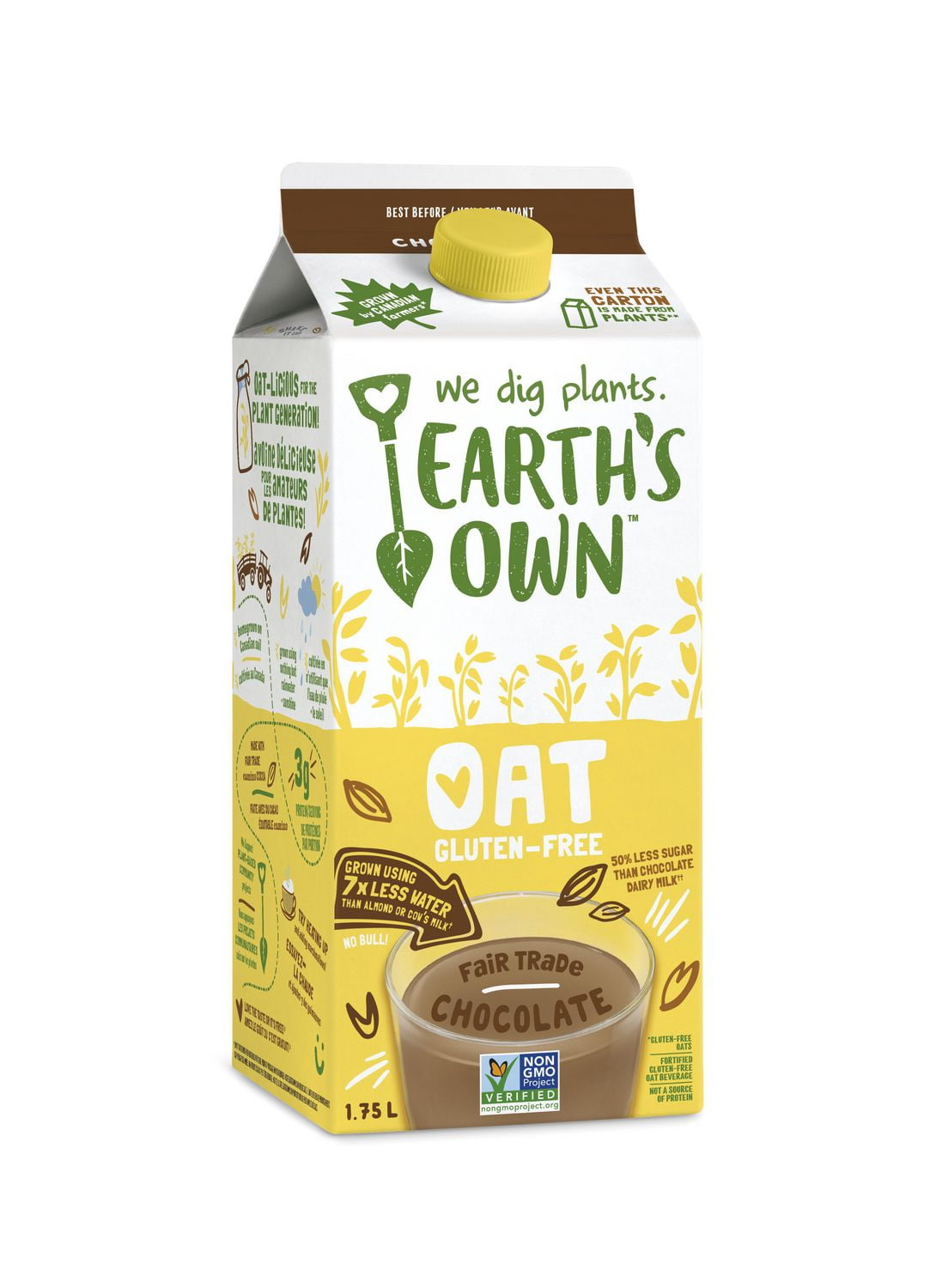 Earth's Own Oat Chocolate Gluten Free 1.75L Walmart Canada