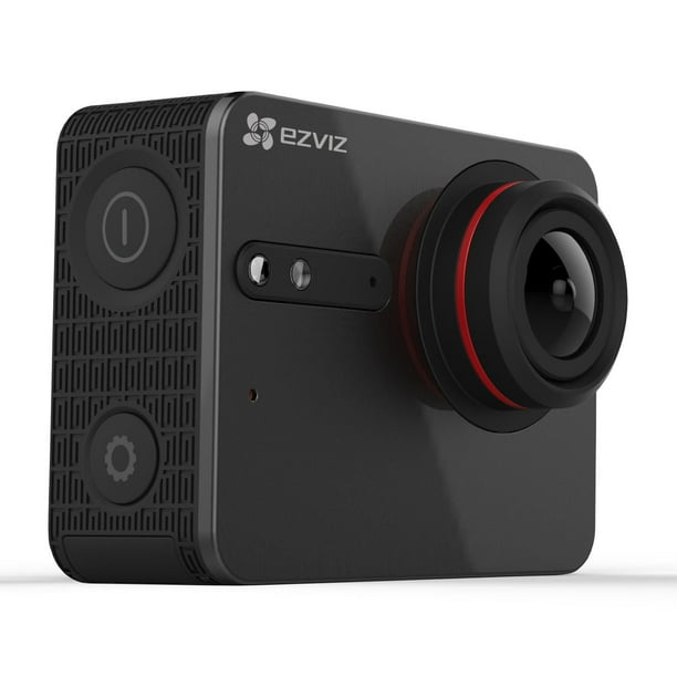 Caméra d’Action sport EZVIZ FIVE PLUS Ultra HD 4K Vidéo Wifi avec étui étanche à écran tactile, Noir