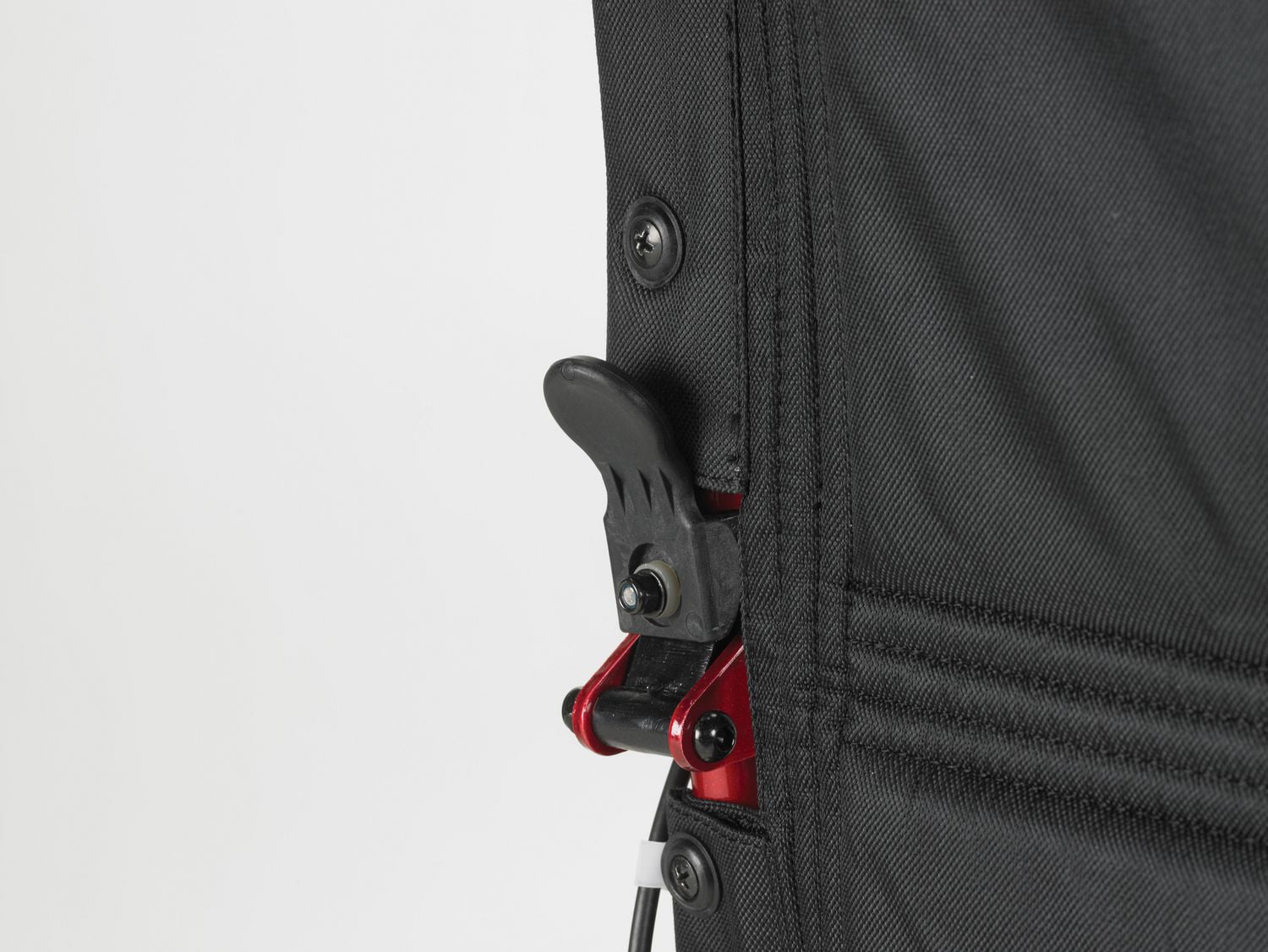 Drive Medical Red Lightweight Expedition Transport Wheelchair with Hand Brakes