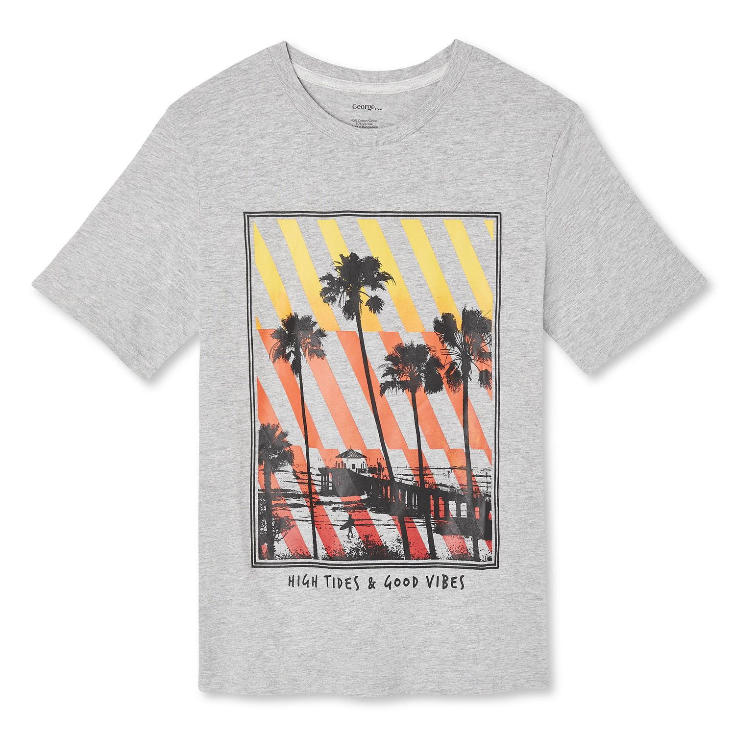 T-shirt avec imprimé graphique à manches courtes George pour garçons