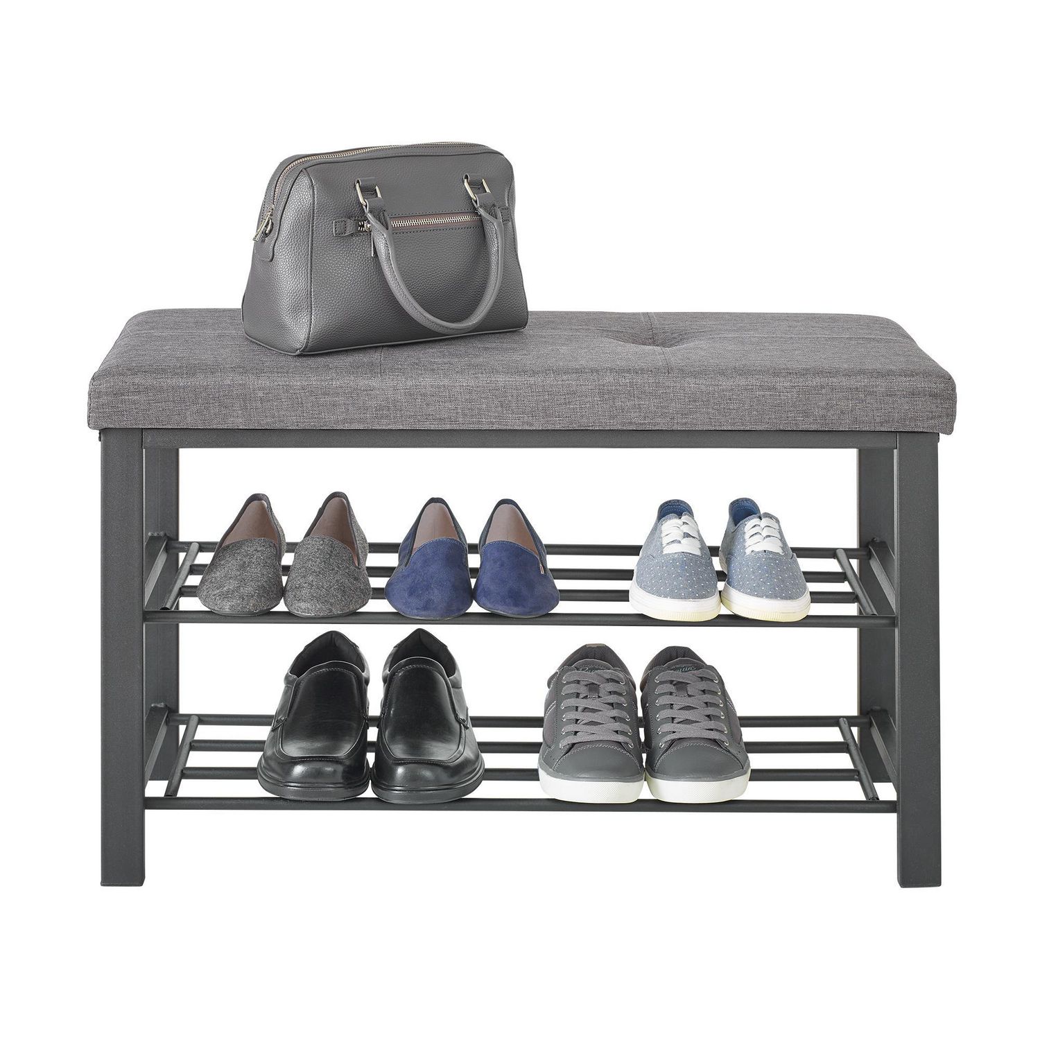 Neatfreak Fabric Upholstered Shoe Storage Bench Walmart Canada