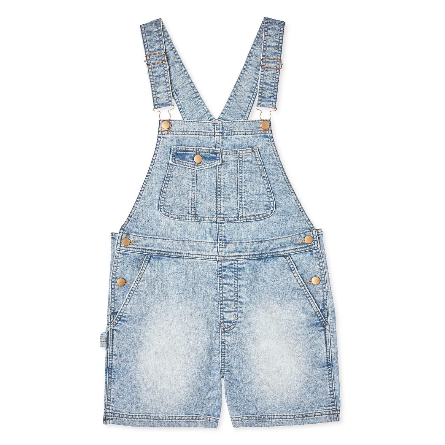 Short-salopette de style fonctionnel No Boundaries pour femmes