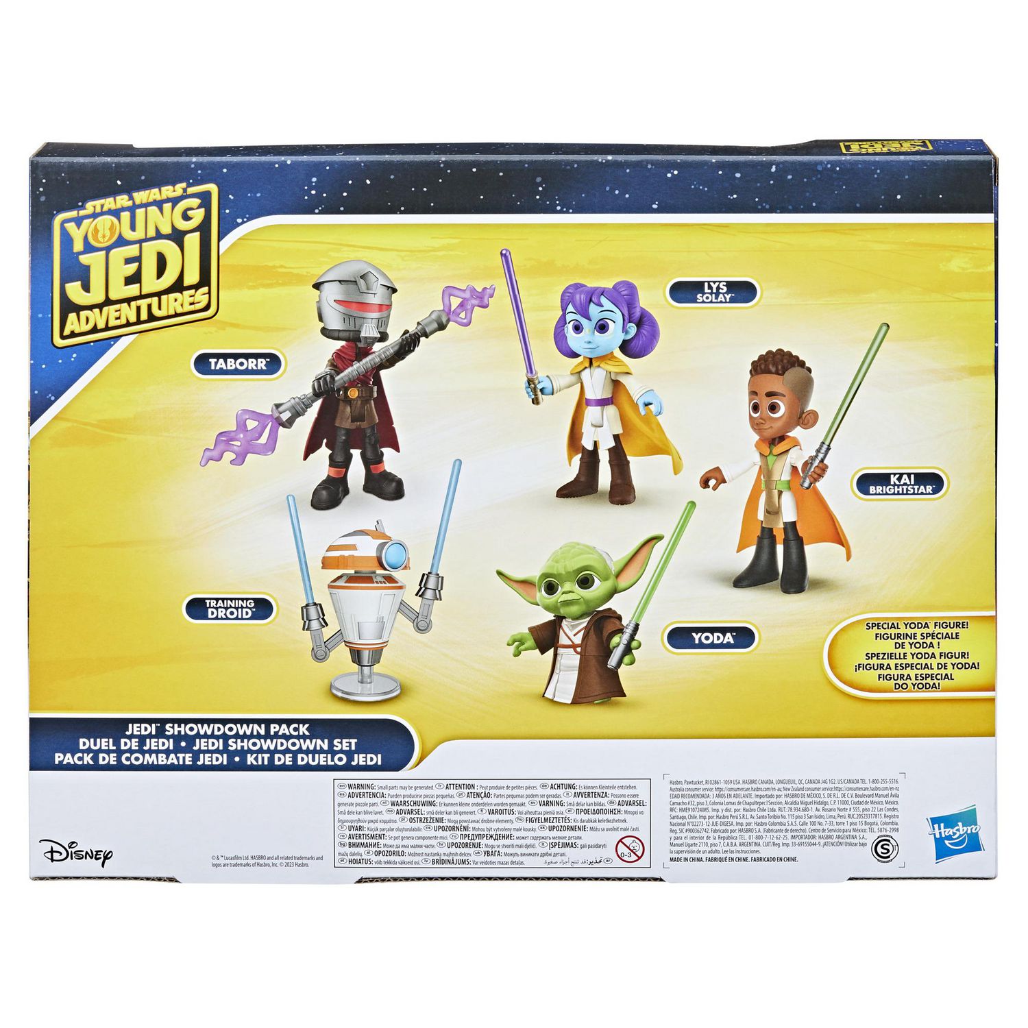 Star Wars Young Jedi Adventures Jedi Showdown Pack 5 Pack Action Figures 4 Inch Scale Preschool Toys for 3 Year Old Boys Girls Ages 3 and up