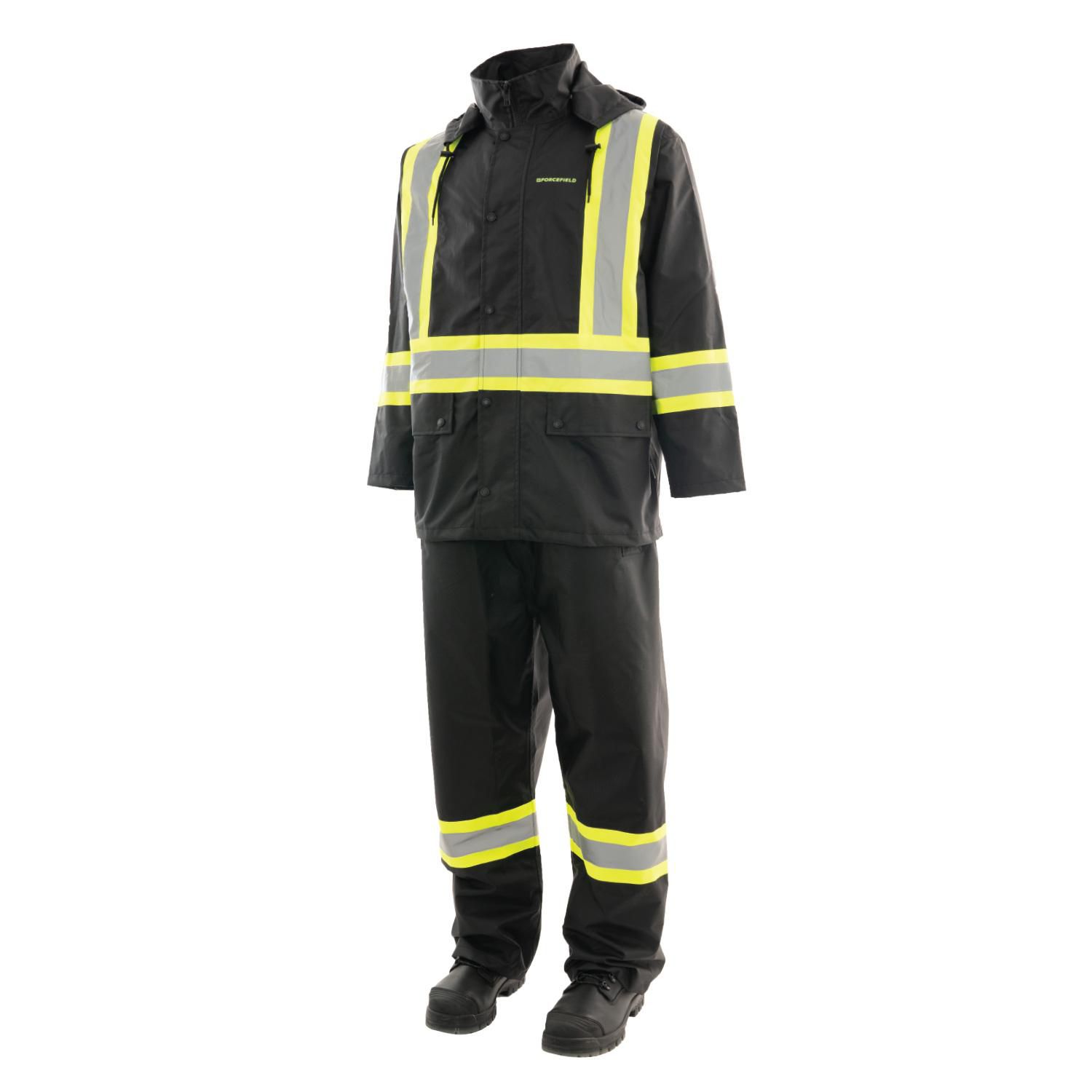 Forcefield 3 Piece Hi Vis Rain Suit