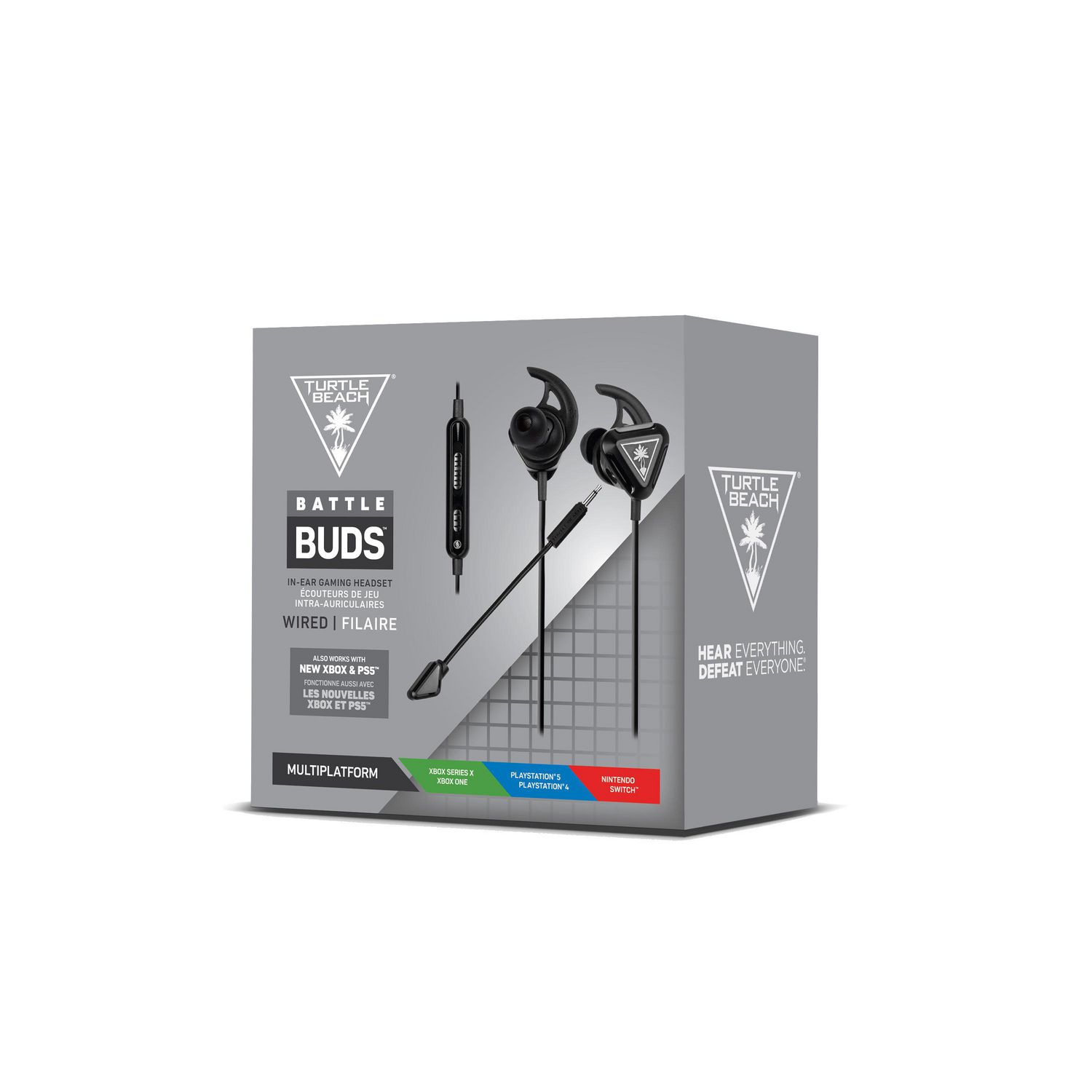 Turtle Beach Battle Buds In Ear Gaming Headset Black Silver