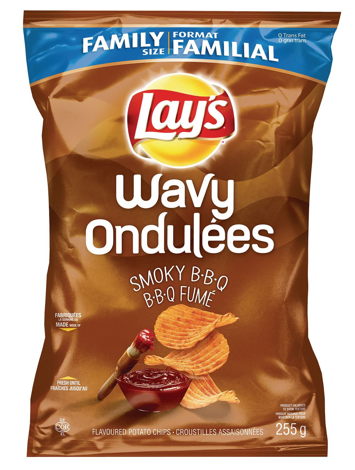 Lays® Wavy Smoky BBQ Potato Chips Walmart Canada