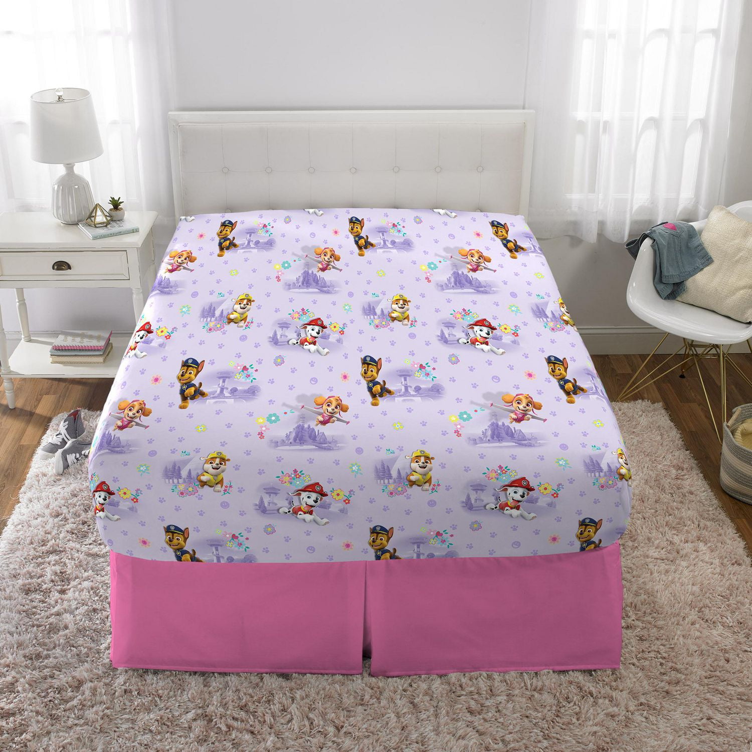 Girls paw patrol bed best sale