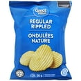 thumbnail image 1 of Great Value Regular Rippled Potato Chips, 1 of 4