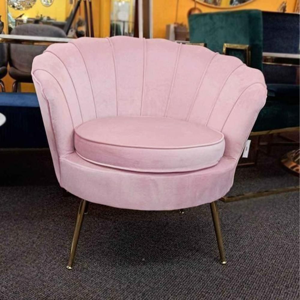 Baby pink accent chair hotsell