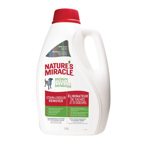 Nature's Miracle Dog Stain and Odor Remover, Safe for Your Pets & Home