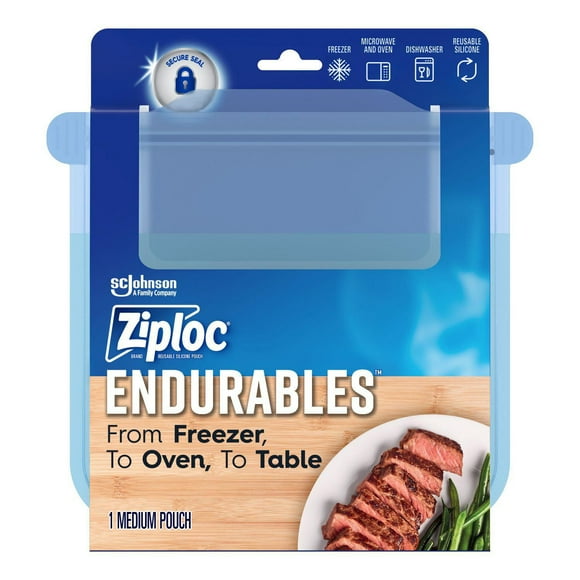 Ziploc® Endurables Medium Pouch, Reusable Silicone, 473mL