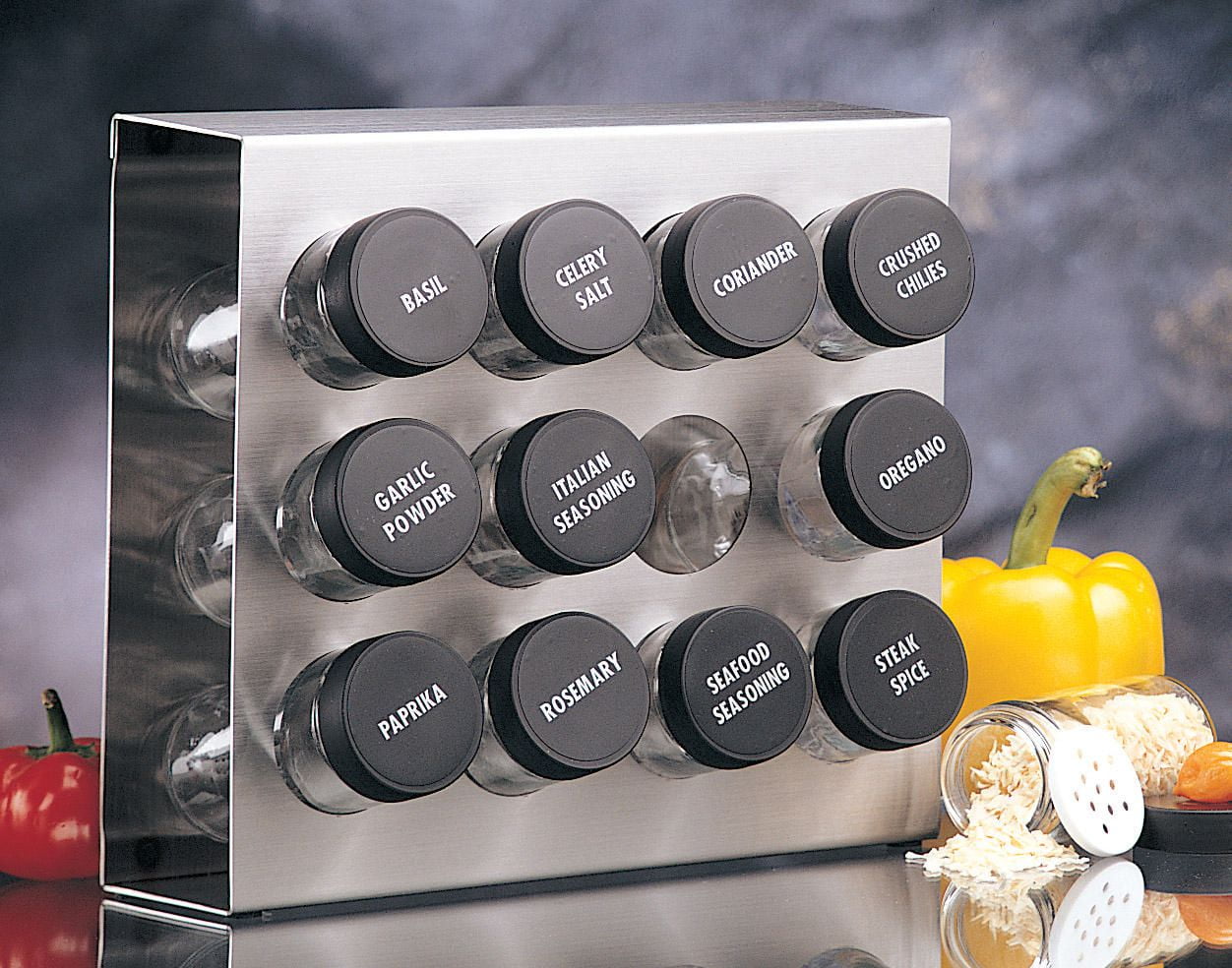 Prodyne Metalla Stainless Steel Spice Rack Walmartca - prodyne metalla stainless steel spice rack walmartca -