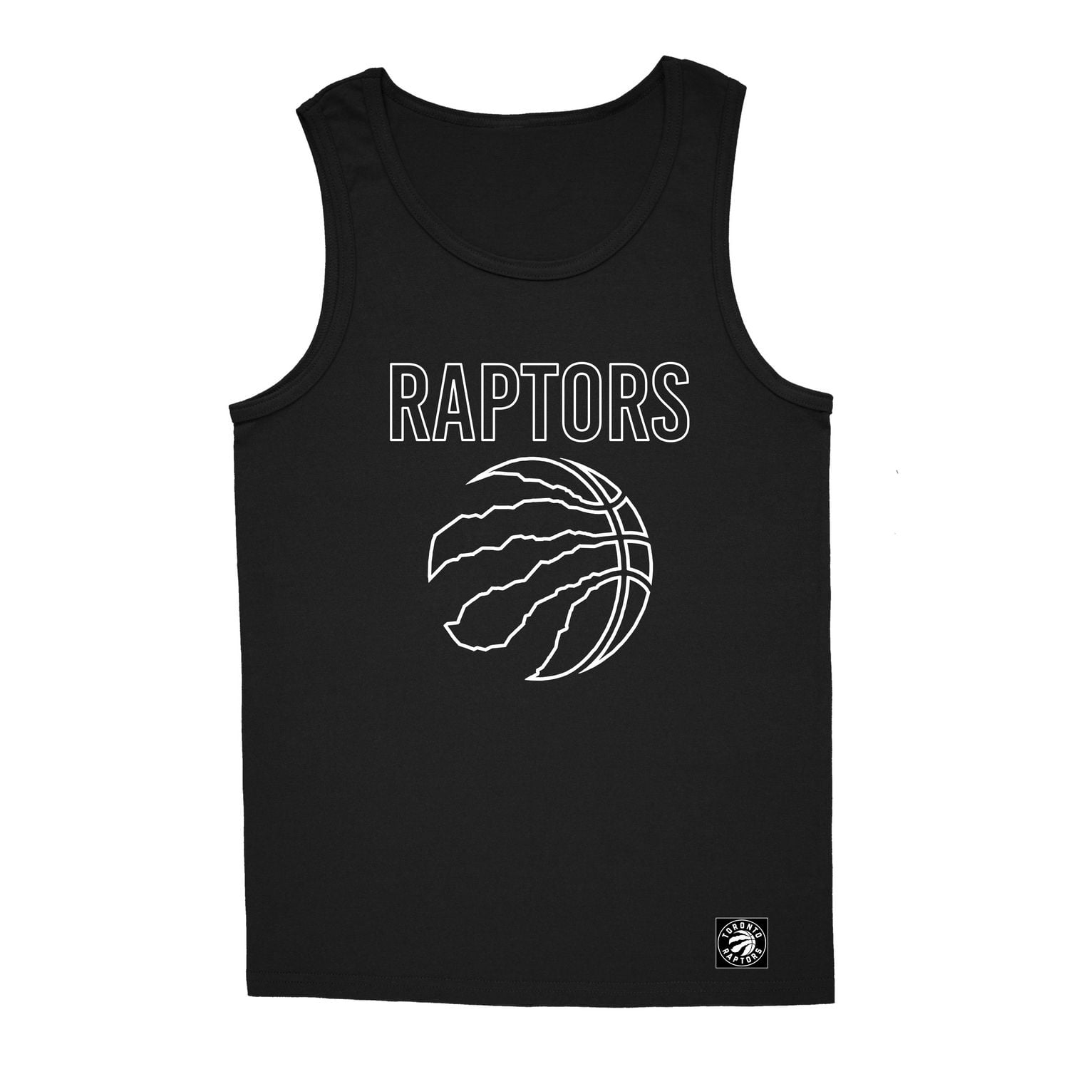 Men's NBA Toronto Raptors Outline Black Tank Top