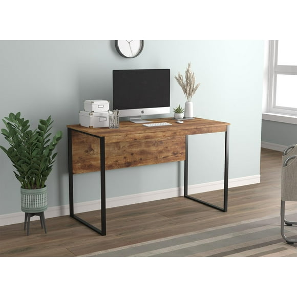 Safdie & Co. Computer Desk 47.25L Brown Reclaimed Wood Black Metal