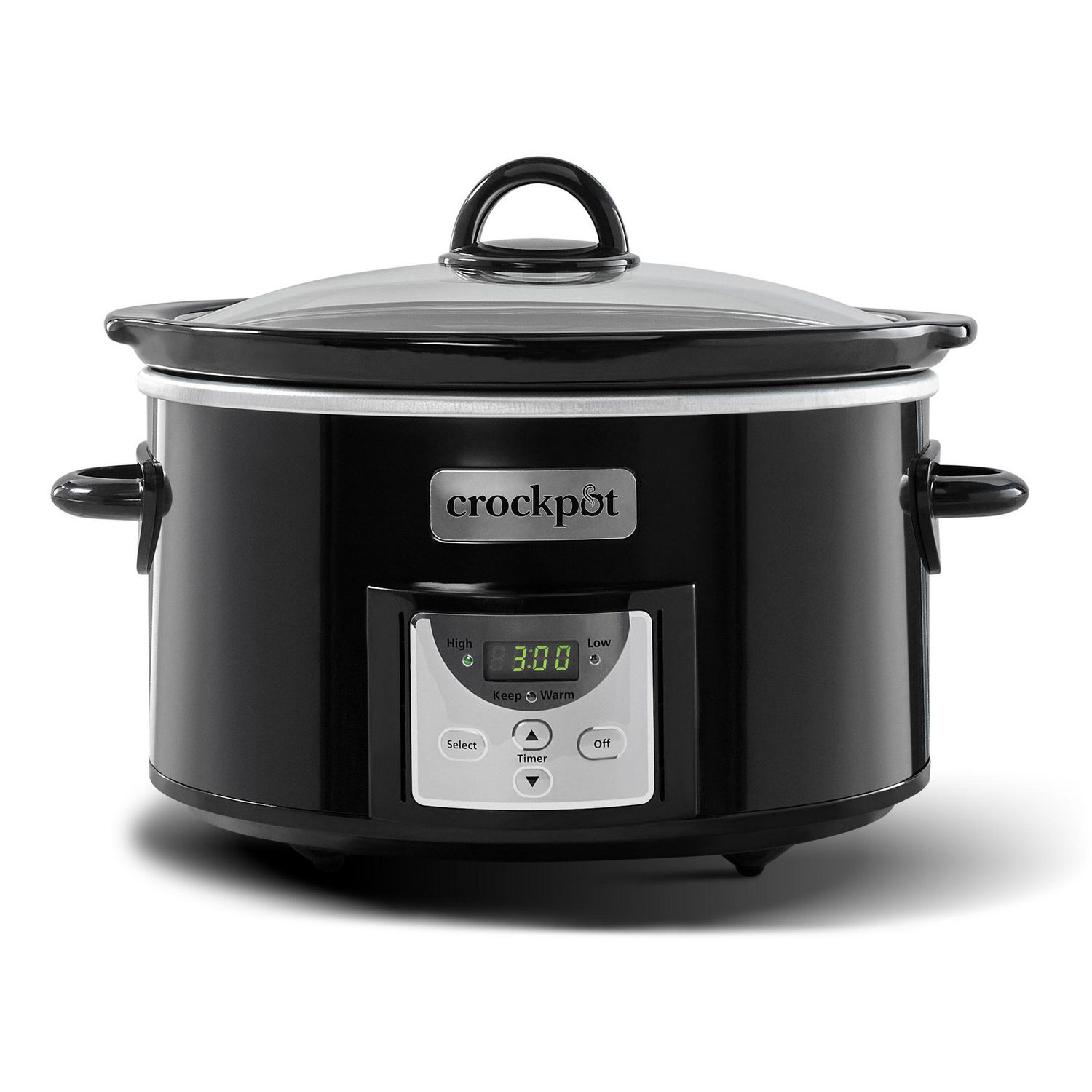 Kenmore Programmable 7 qt (6.6L) Slow Cooker and Dipper, Black Silver