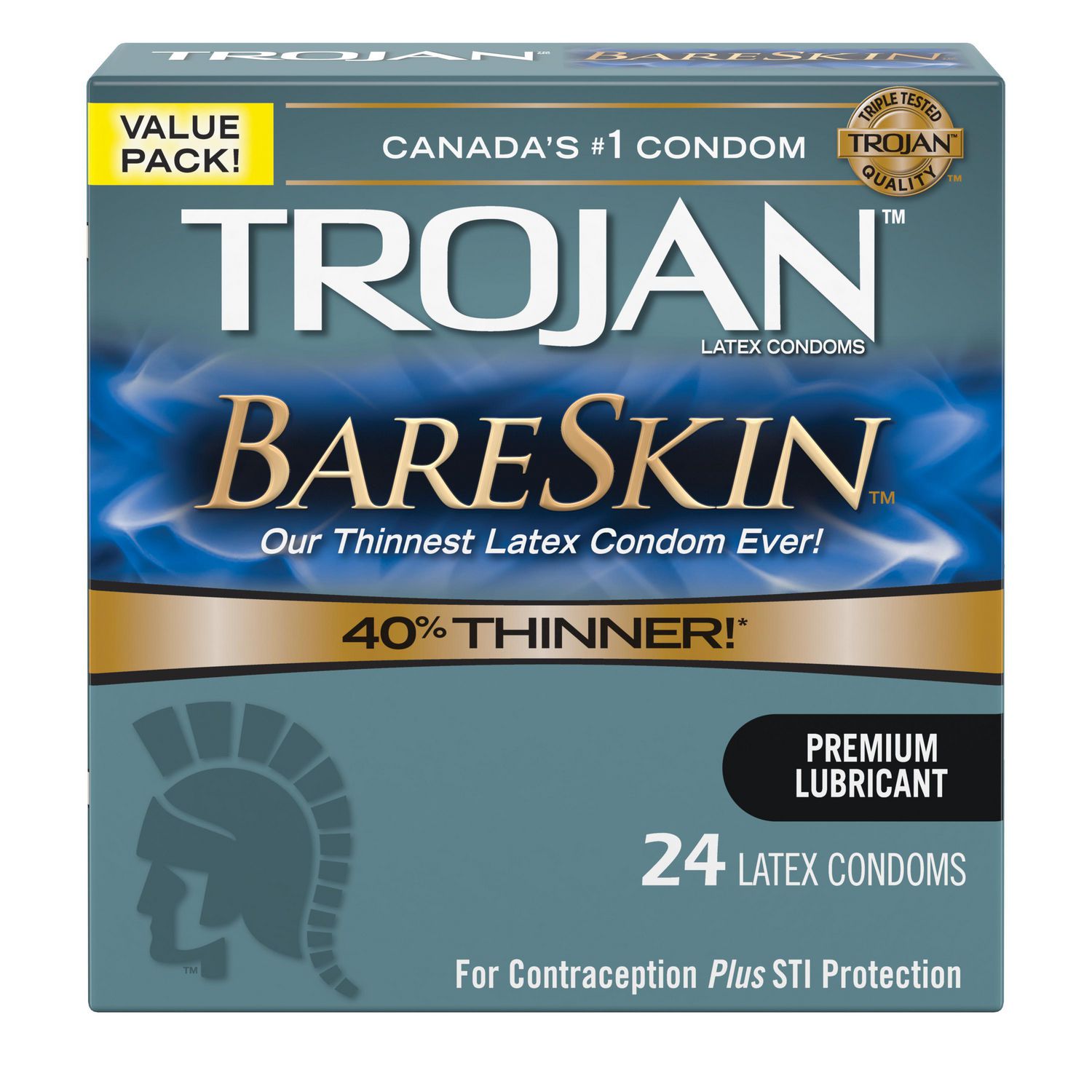 Trojan Bareskin Extra Thin Value Pack Condoms Walmart Canada 