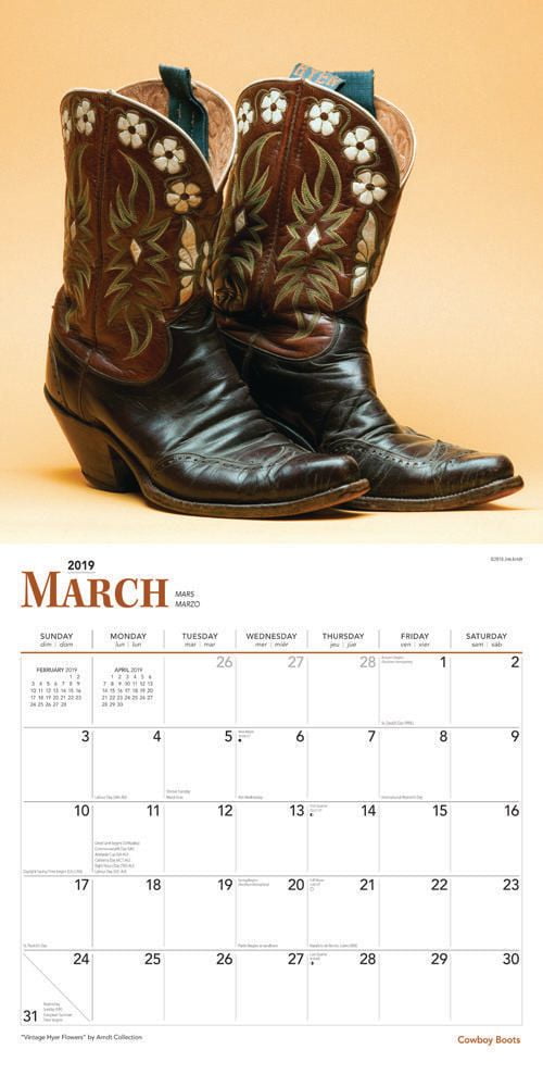 Boot Calendar 