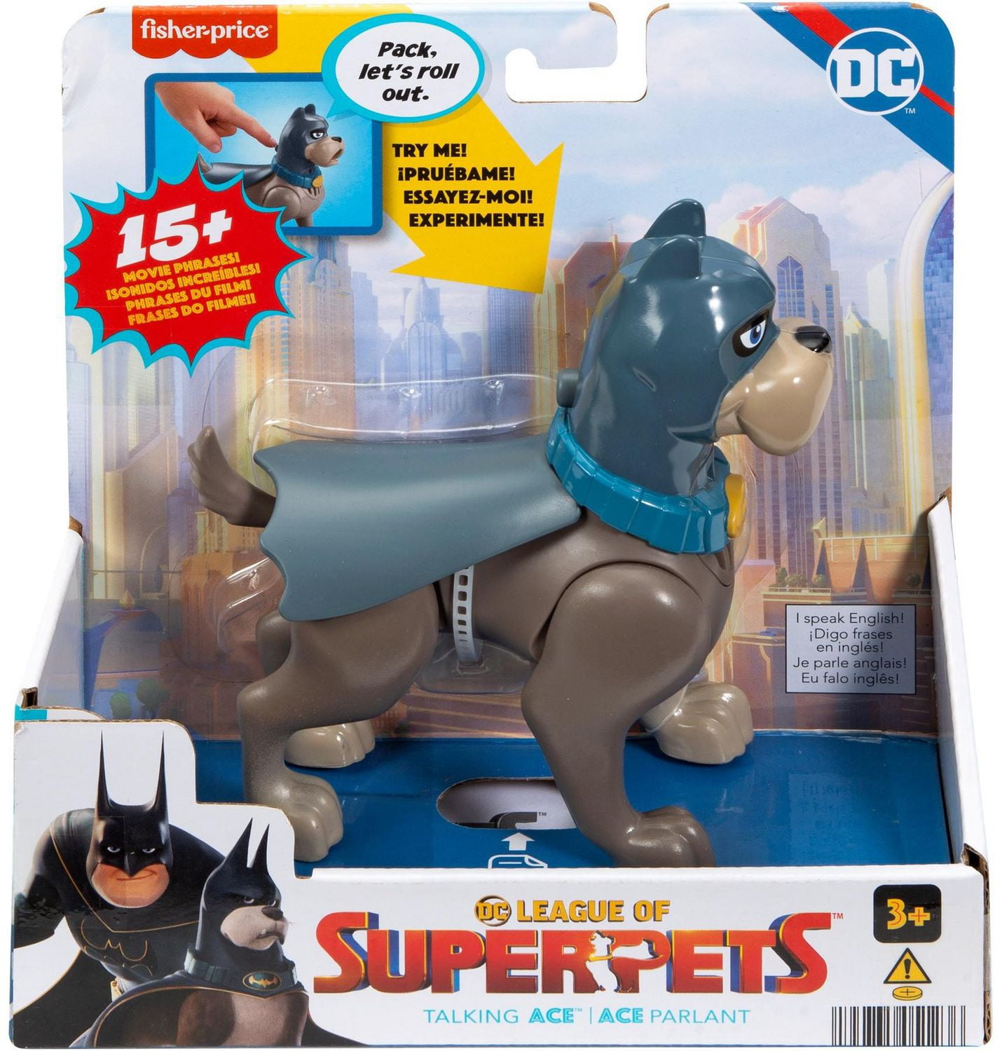 Fisher Price DC League of Super Pets Talking Ace Figure Walmart.ca