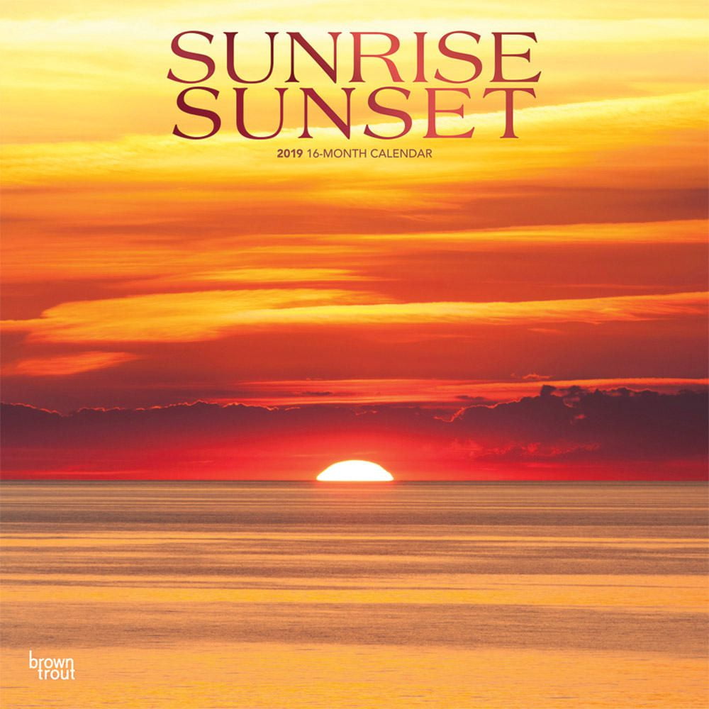 2019 Sunrise Sunset Calendar Walmart Canada
