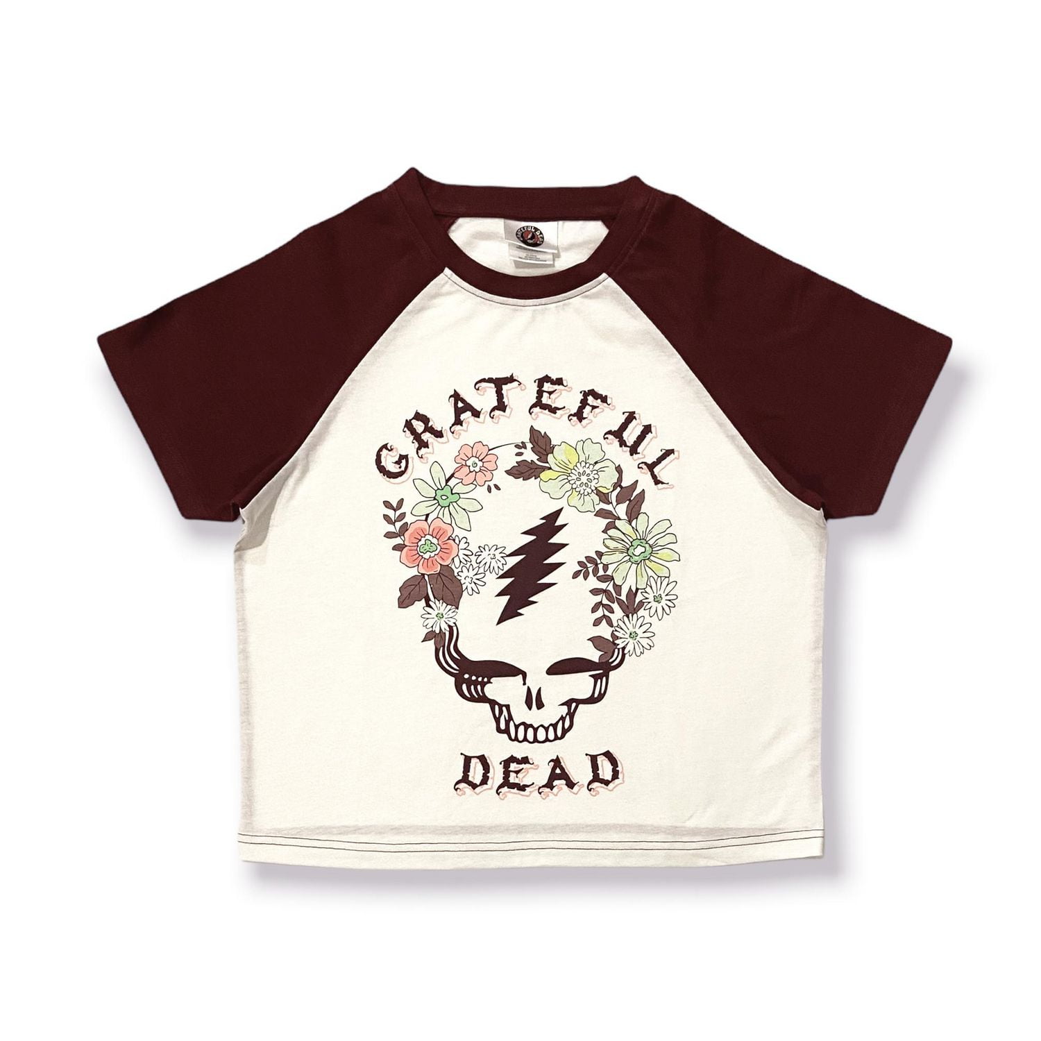 Grateful Dead T-shirt raglan à manche courte pour femme