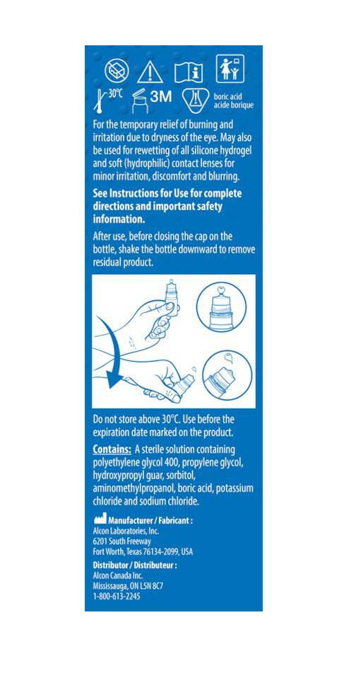 Systane Ultra Preservative- Free Lubricant Eye Drops for Dry Eyes, Fast Acting Dry Eye Relief Helps Eyes Feel Lubricated and Refreshed