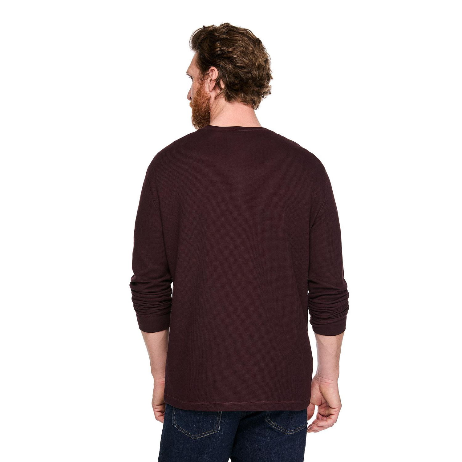 thumbnail image 3 of George Men's Long-Sleeve Henley T-Shirt, 3 of 6