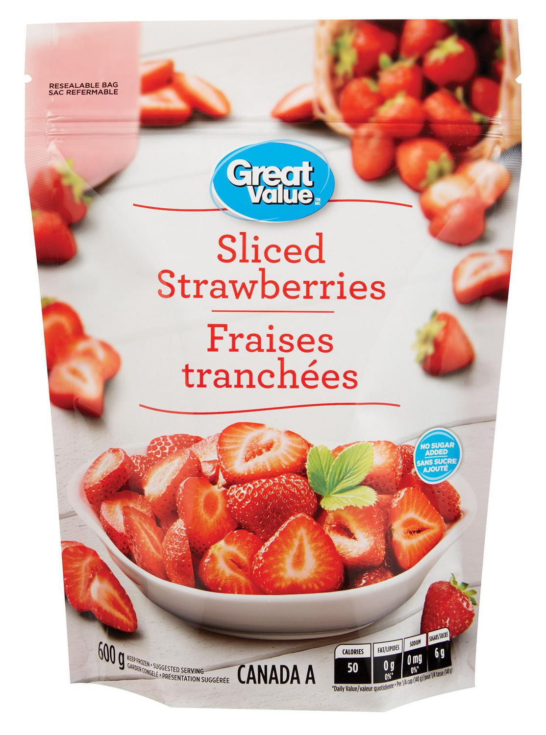 Great Value Sliced Strawberries Walmart Canada