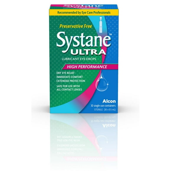 SYSTANE® Ultra, Lubricant Eye Drops, High Performance Preservative Free Single Use Eye Drops, 30 x 0.5 mL