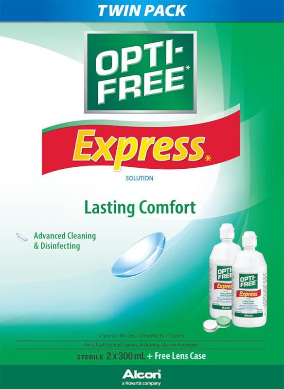 OPTI FREE Express Multipurpose Contact Lens Solution 2 x 300 mL