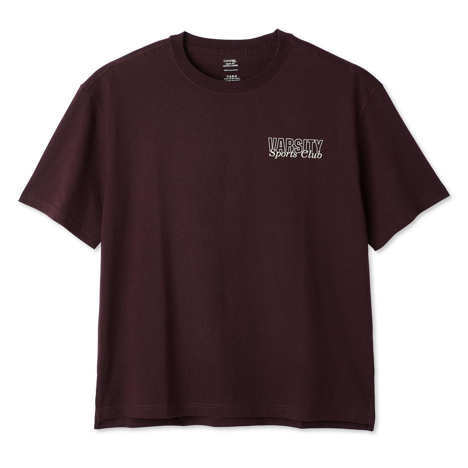 T-shirt coupe carrée George pour hommes