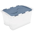 thumbnail image 1 of Sterilite Hinged Lid Blue Storage Box, 1 of 2