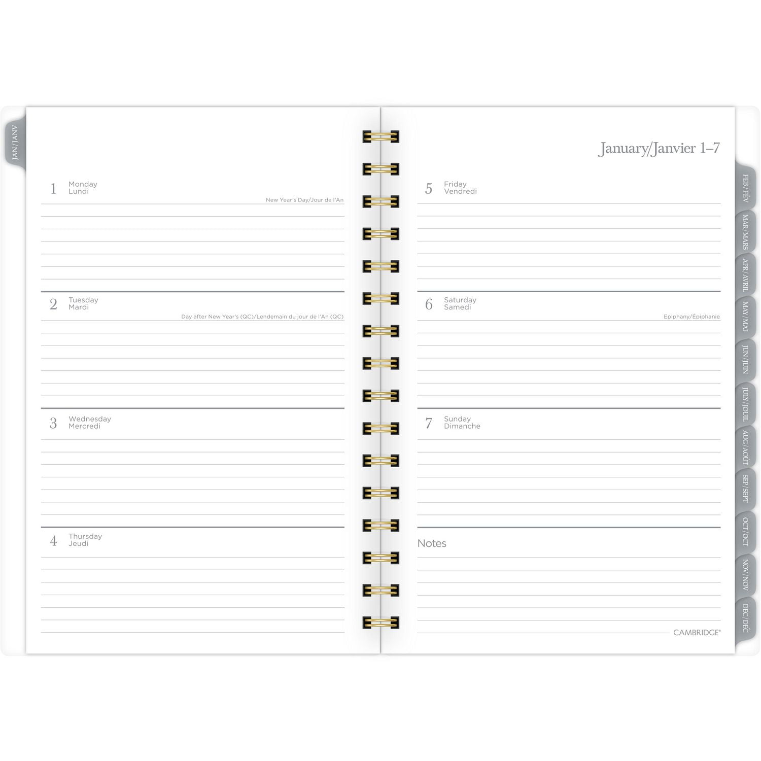 Cambridge Small Coral 2024 Weekly/Monthly Planner