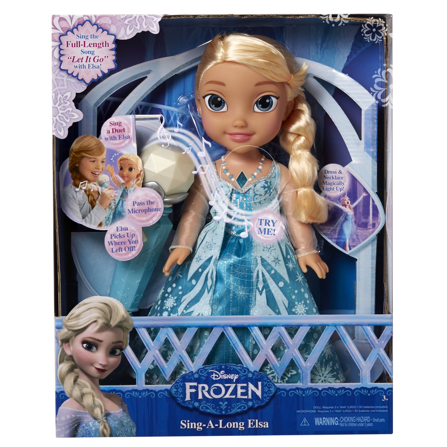 Poupée Elsa reine des neiges chantante let it go 35 cm Disney frozen 