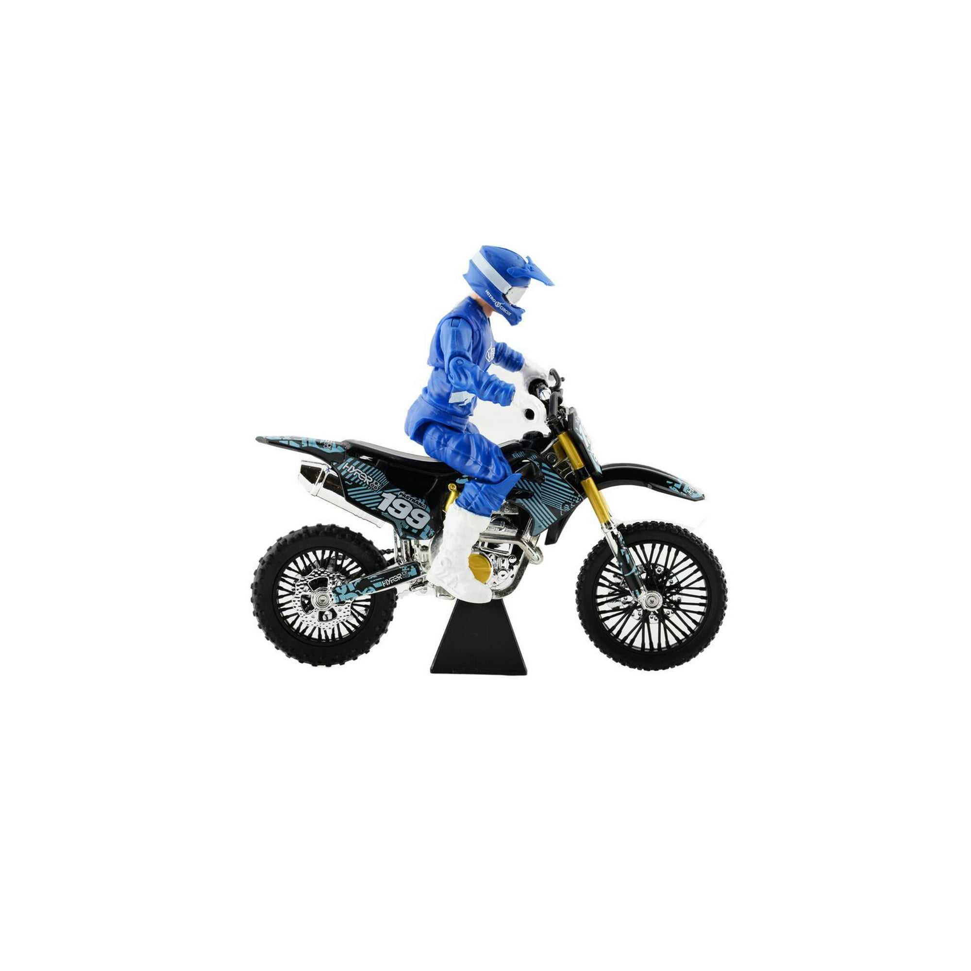 Adventure Force Nitro Circus Dirt Bike & Rider, Assorted Colors, 1:12  replica toy dirt bikes 