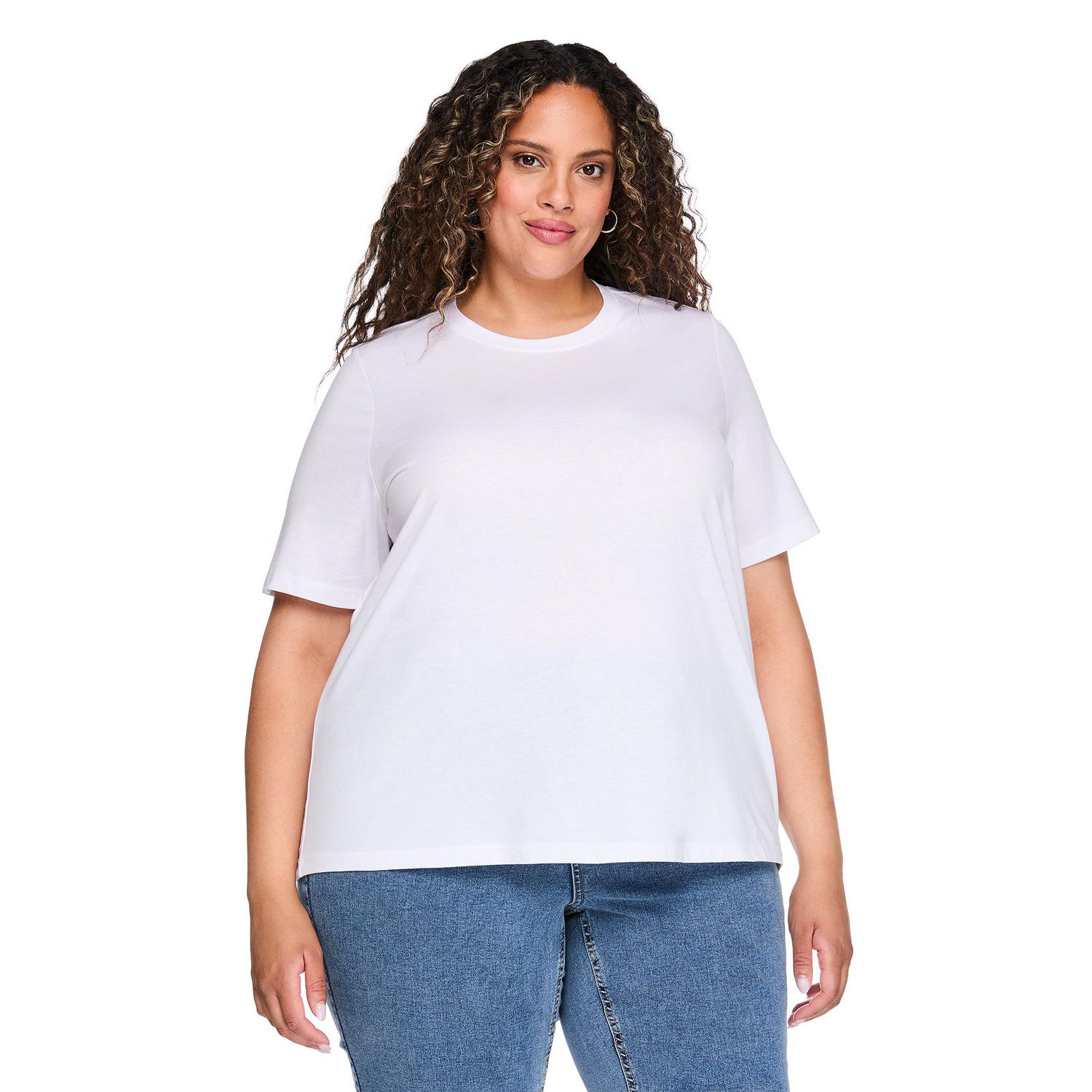 T-shirt à encolure ras du cou Lane Bryant Plus pour femmes