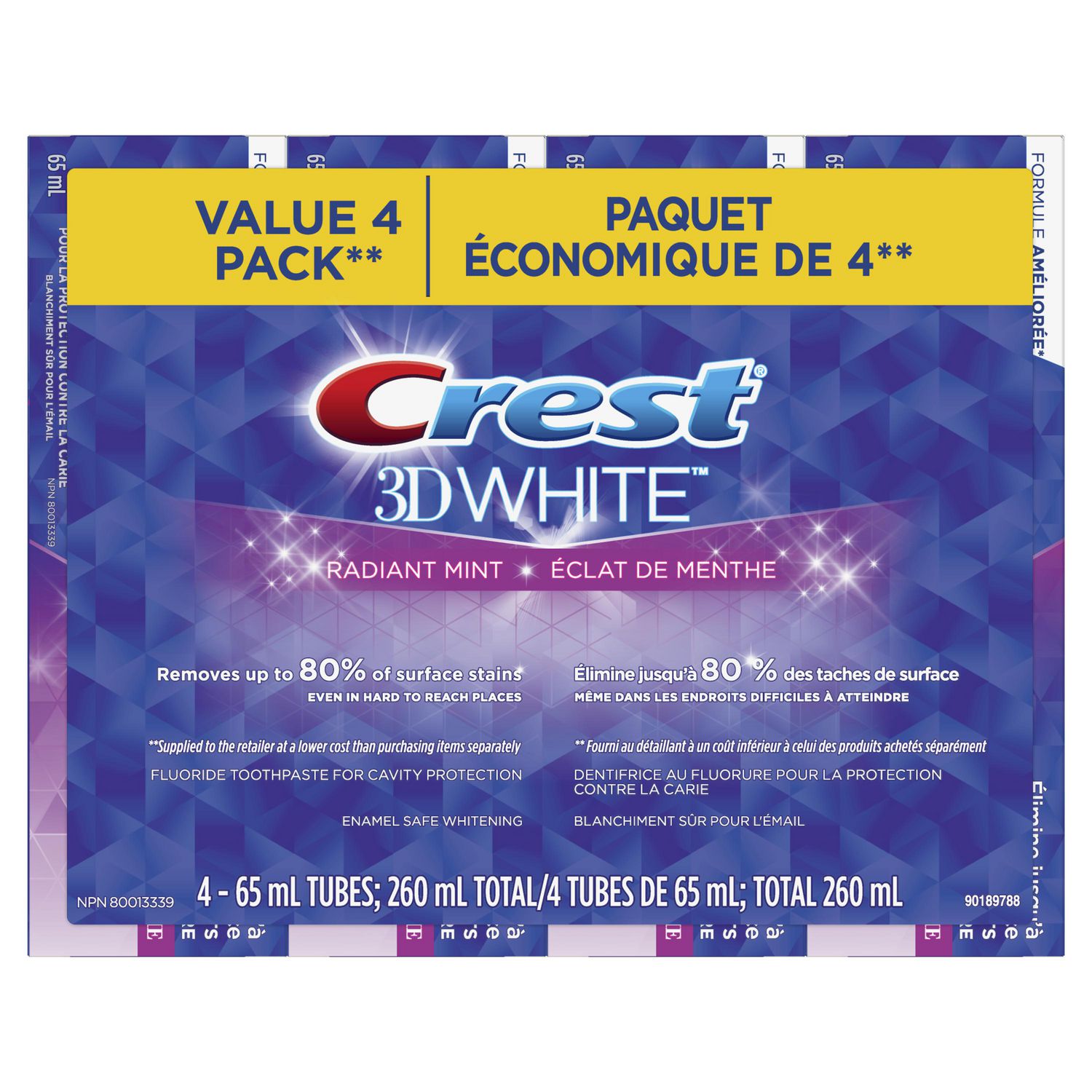 Crest 3D White, Whitening Toothpaste Radiant Mint - Walmart.ca