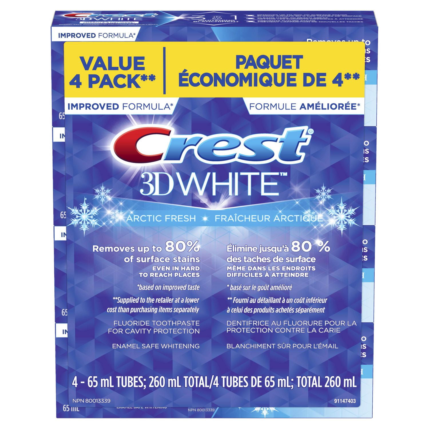 Crest 3D White, Whitening Toothpaste Arctic Fresh - Walmart.ca