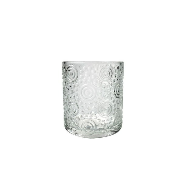 Round Glass Candle Holder (Circles) - Set of 4 - Walmart.ca