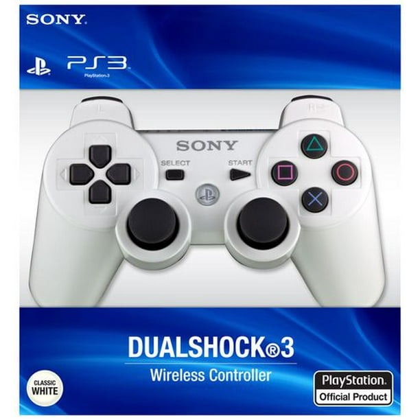 Commande DualShock 3 de PS3 (blanc)