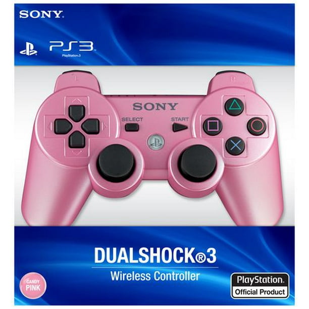 Commande DualShock 3 pour PS3 (rose bonbon)