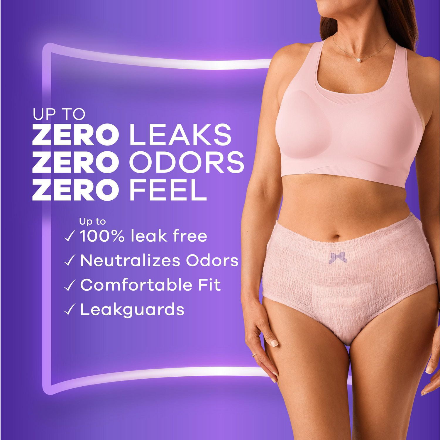 Always Discreet Adult Incontinence Underwear for Women and Postpartum  Underwear, S/M, Up to 100% Bladder Leak Protection,, 19CT 