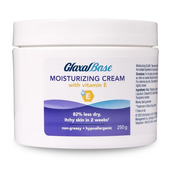 Crème hydratante Glaxal Base pour la peau sensible avec vitamine E 250 g