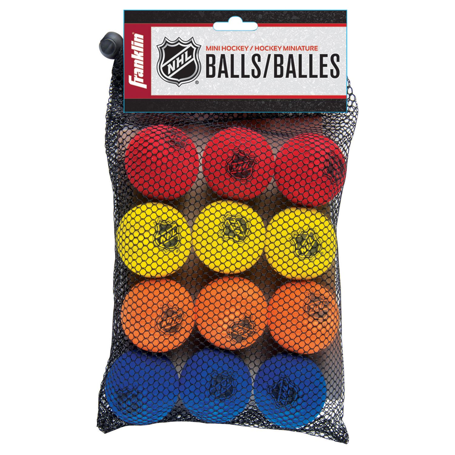 12-Pack Kofull Hockey Practice Ball Deluxe Plastic 70mm White Indoor Floor Ball- 