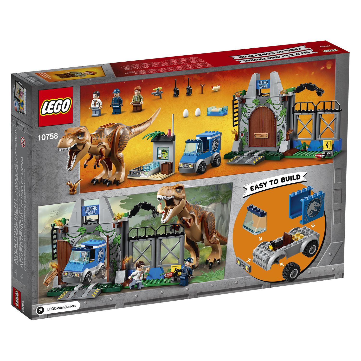 LEGO Juniors Jurassic World T. Rex Breakout 10758 Dinosaur Toy