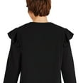 thumbnail image 3 of George Women's Ruffle Sleeve Sweatshirt, 3 of 6