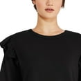 thumbnail image 4 of George Women's Ruffle Sleeve Sweatshirt, 4 of 6