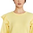 thumbnail image 4 of George Women's Ruffle Sleeve Sweatshirt, 4 of 6