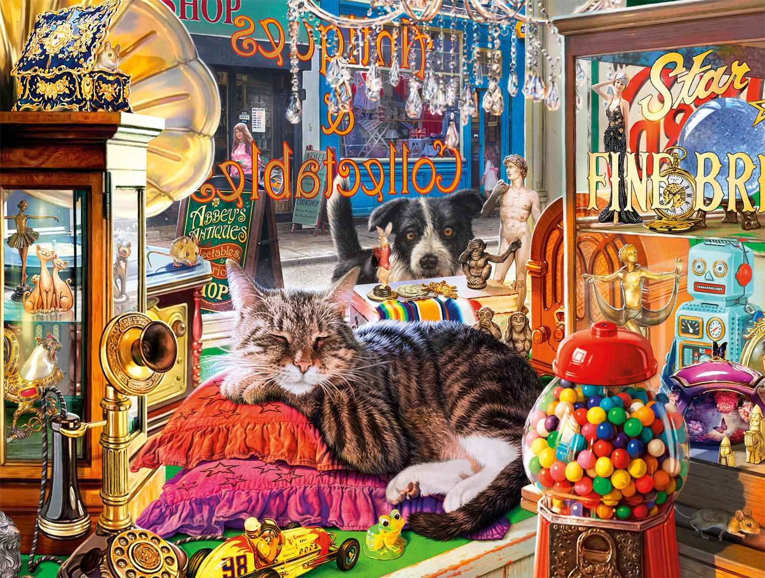 Buffalo Games Cats Series Curiosity Shop Cat 750 Piece Jigsaw